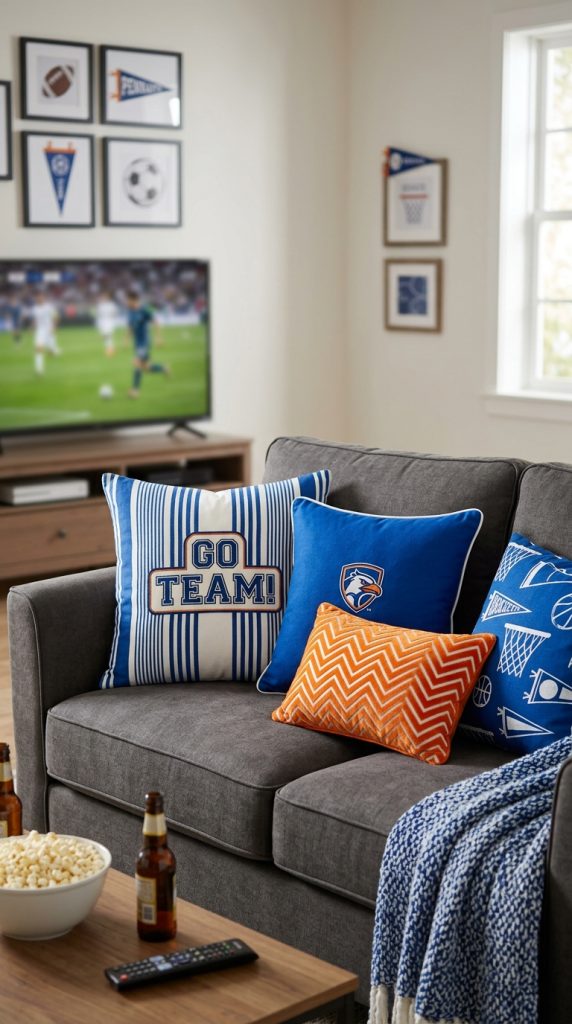 Use Team Color Throw Pillows