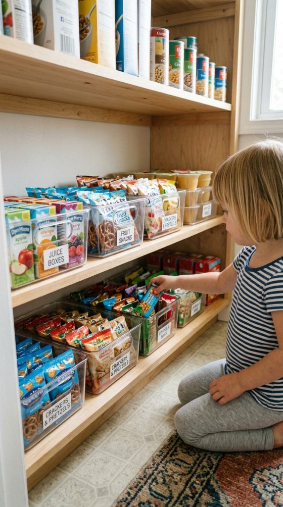 Use a Low Pantry Shelf