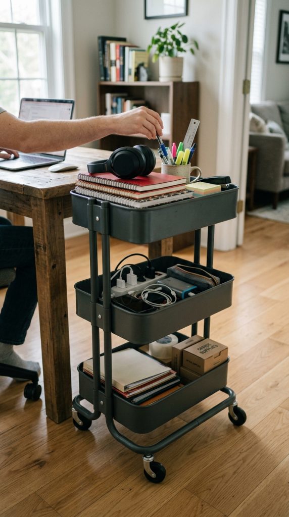 Use a Rolling Storage Cart