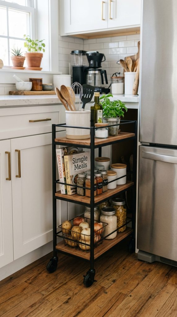 Use a Rolling Storage Cart