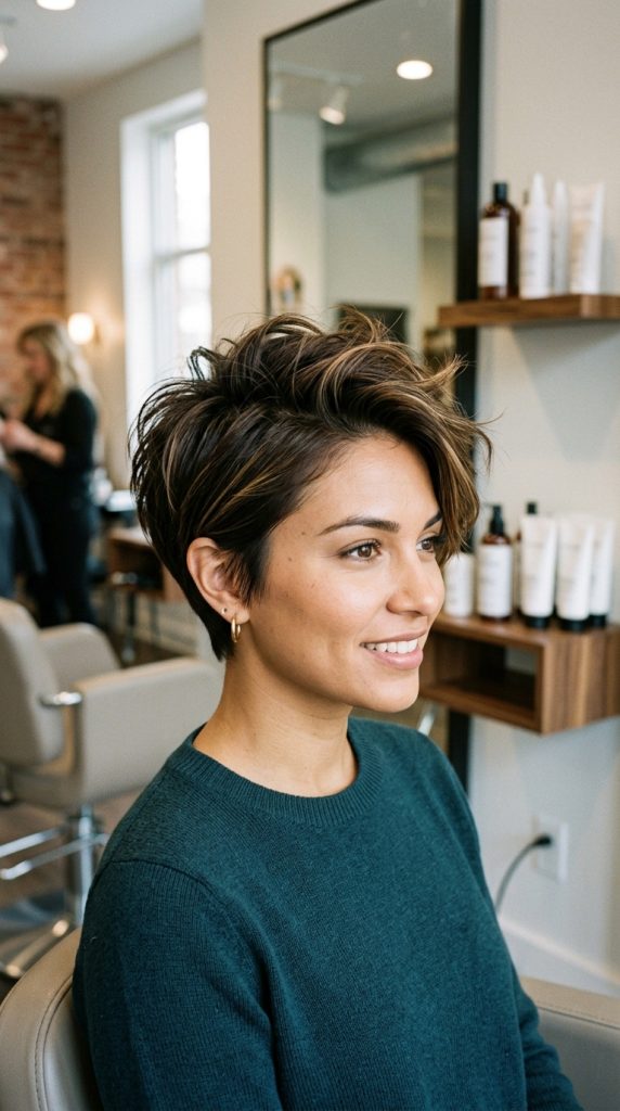 Voluminous Pixie Cut