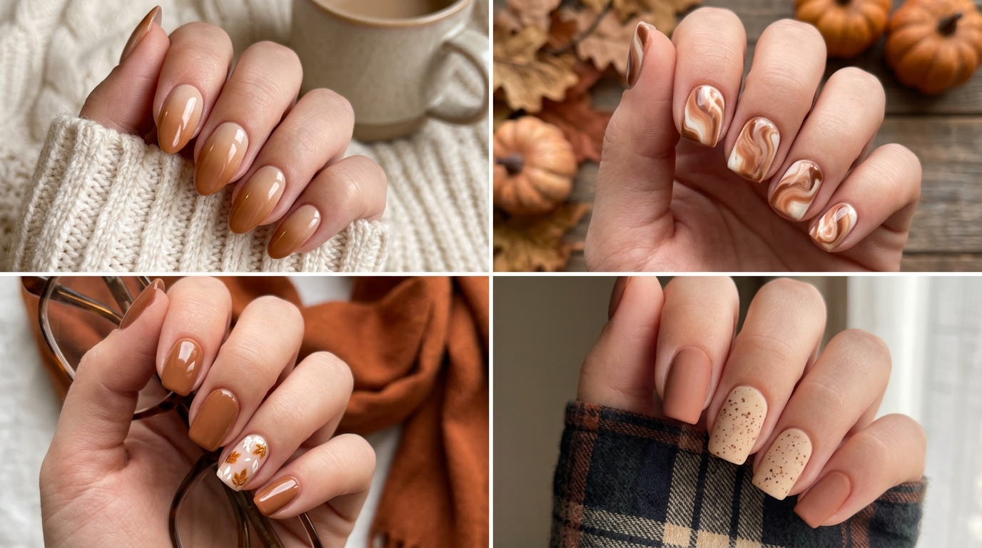 Maple Latte Nail Ideas