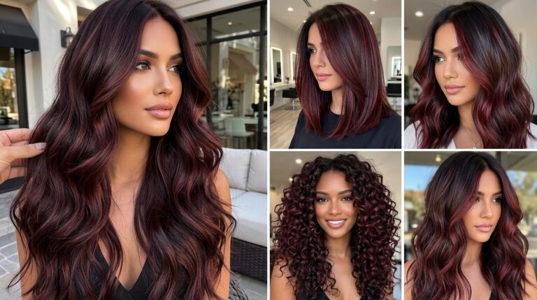 Chocolate Cherry Hair Ideas
