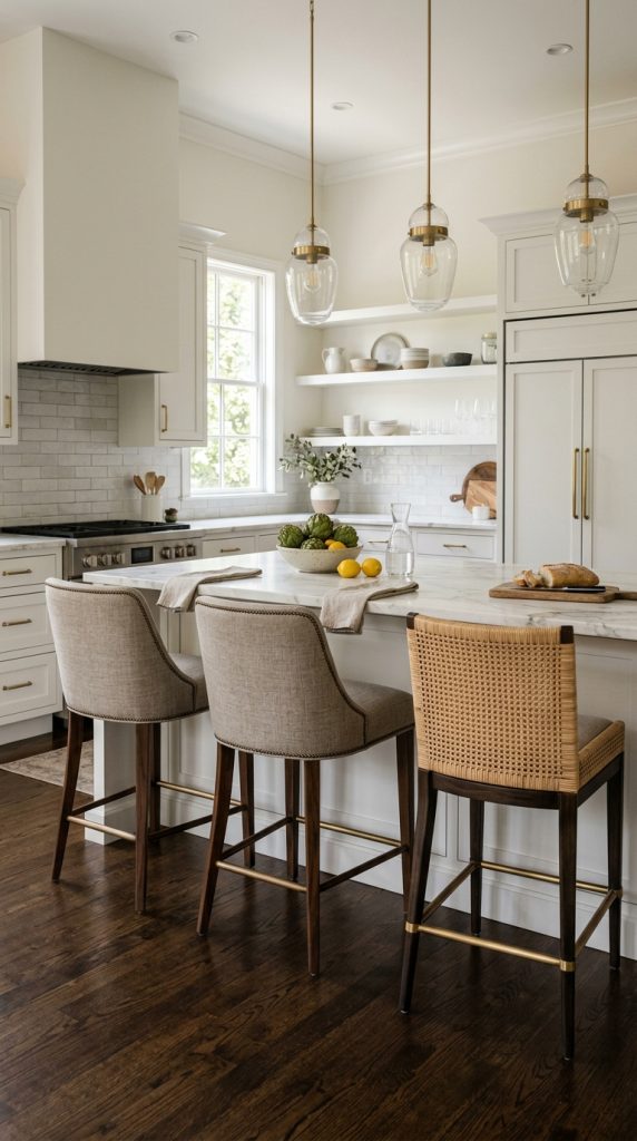Add Textured Bar Stools