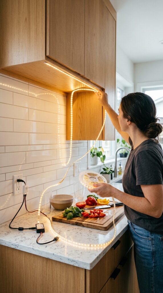 Add Under-Cabinet Lighting