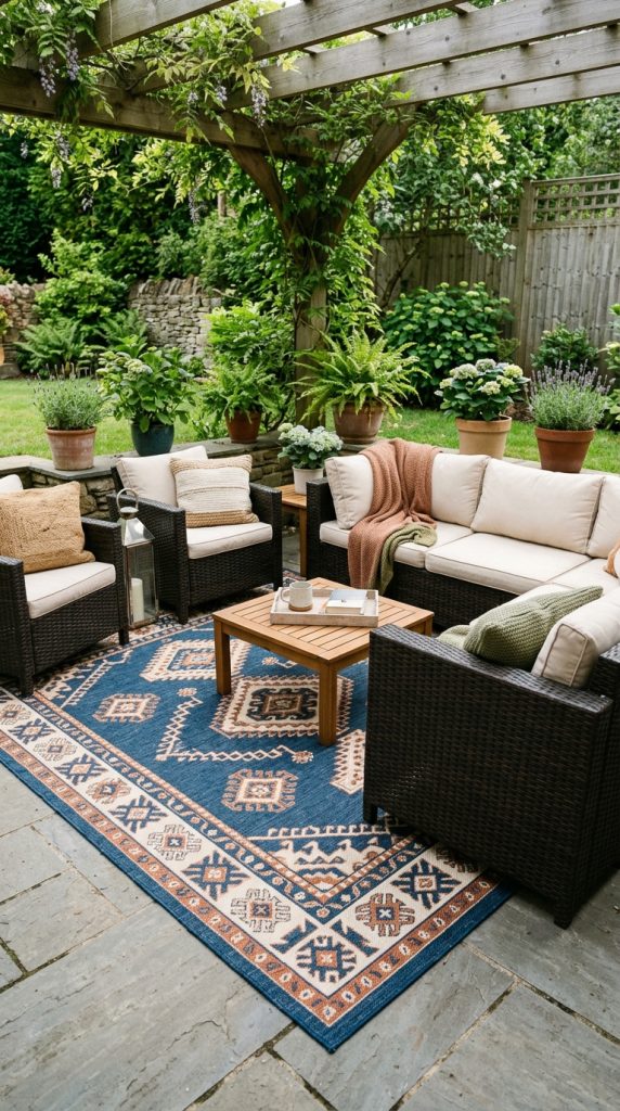 Add a Cozy Outdoor Rug