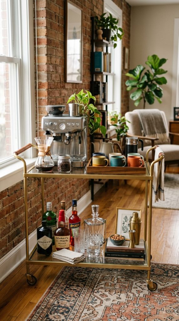 Bar Cart Serving Station