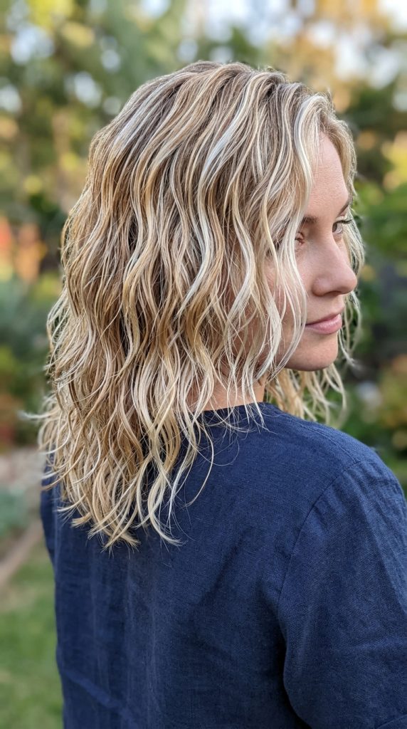 Blonde Wet Waves