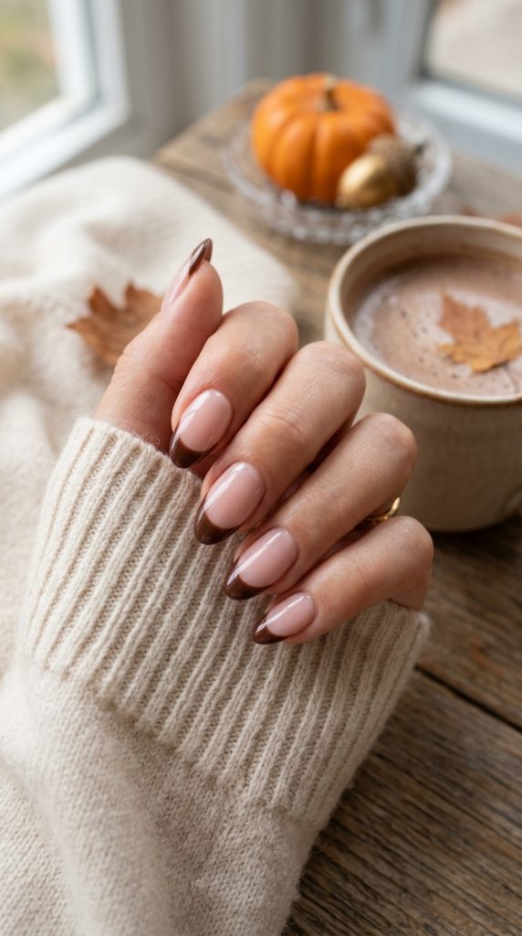  Brown French Tips