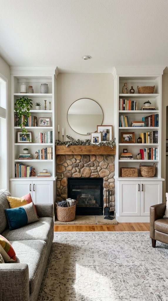 Built-In Bookshelves