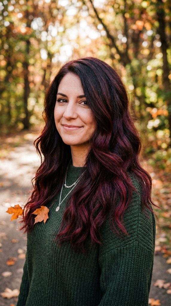 Burgundy Balayage