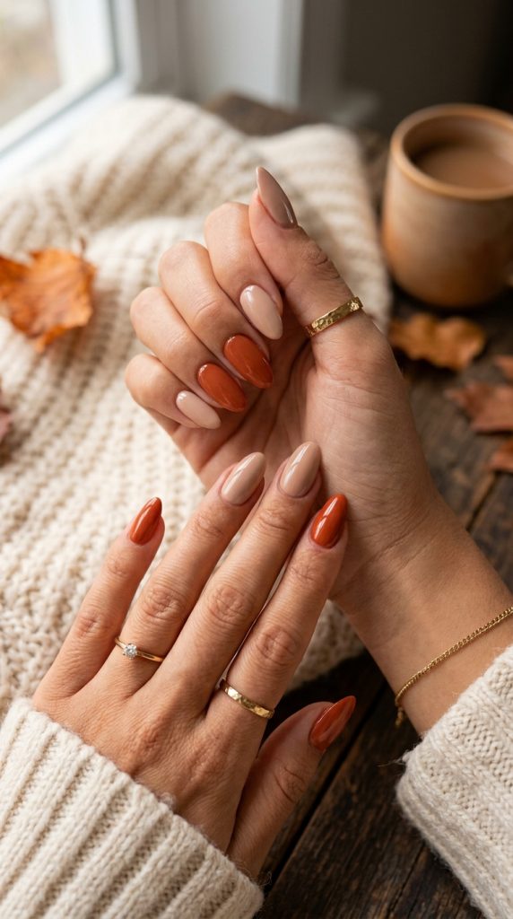  Burnt Orange and Nude Combo