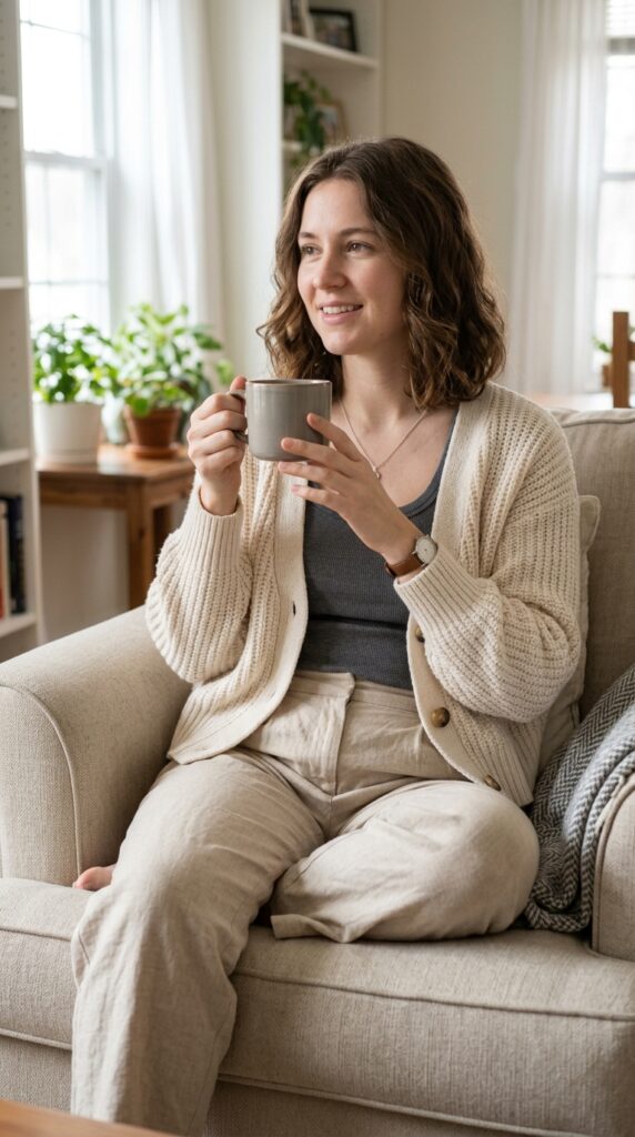 Cardigan with a Tank Top