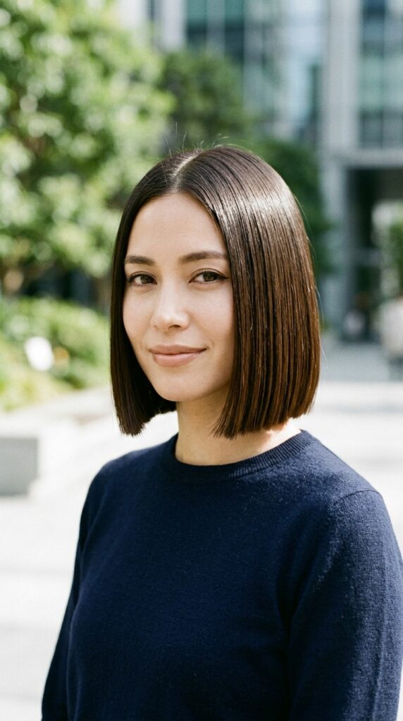  Classic Blunt Lip-Length Bob