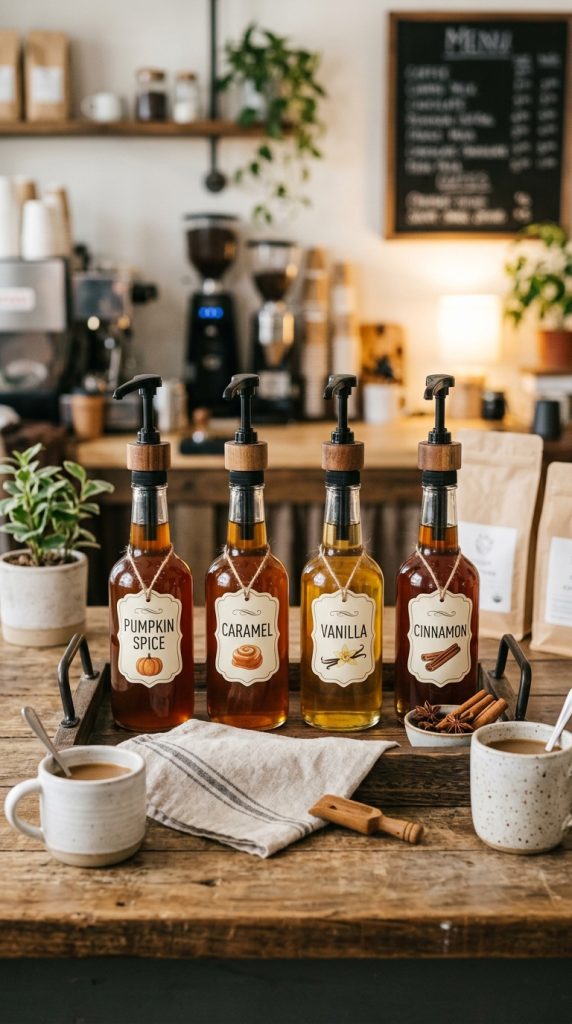 Create a Spooky Coffee Syrup Station
