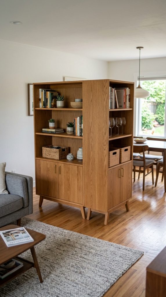 Double-Sided Storage Cabinet