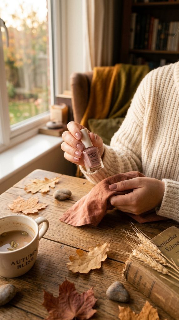 Dusty Rose Manicure