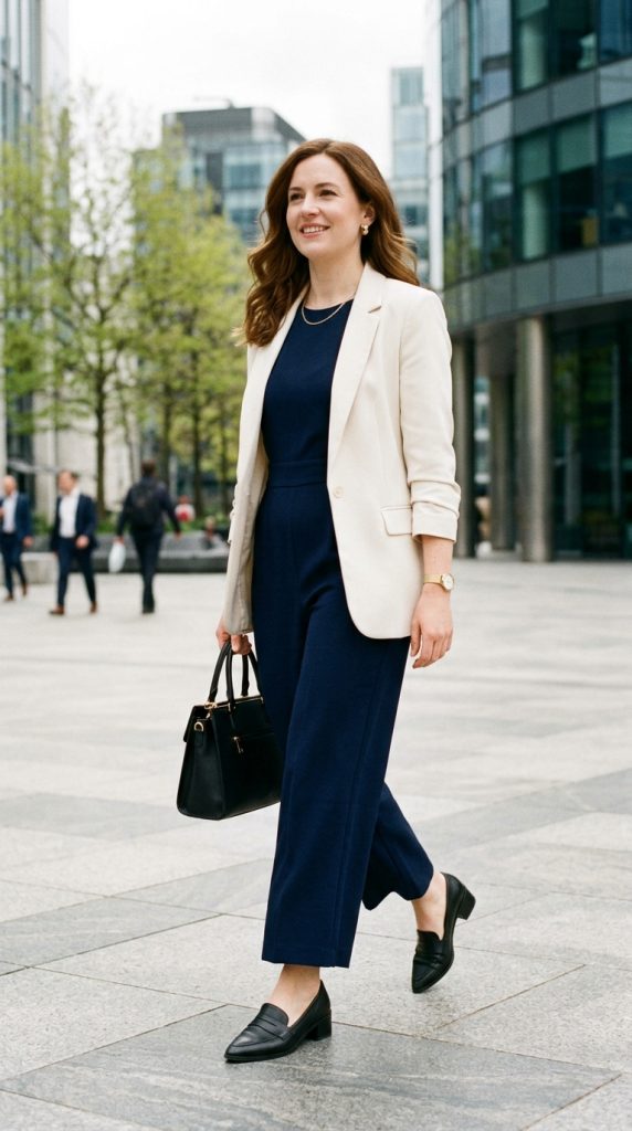 Elegant Jumpsuit with a Blazer