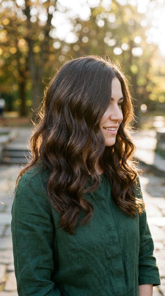 Espresso Brunette with Soft Waves