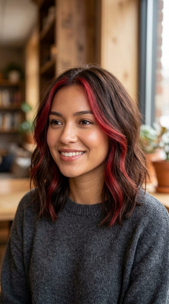 Face-Framing Cherry Highlights