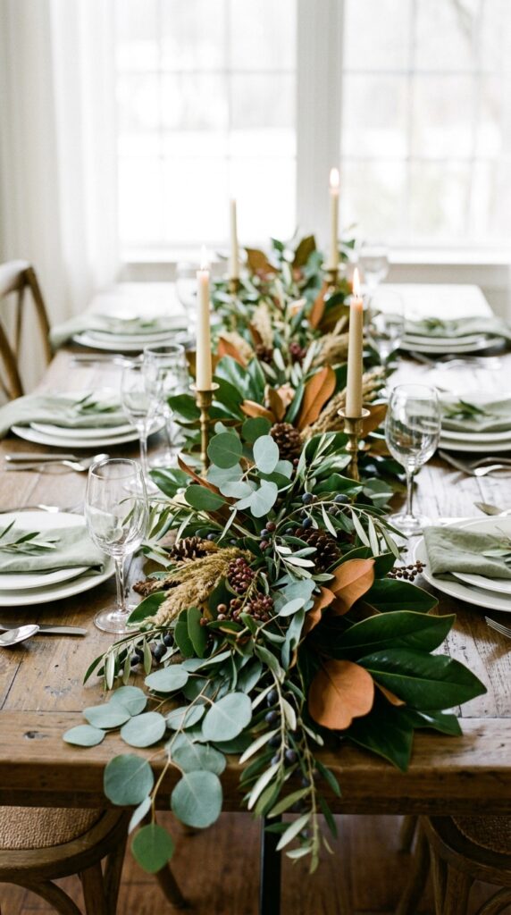 Finish with Autumn Greenery