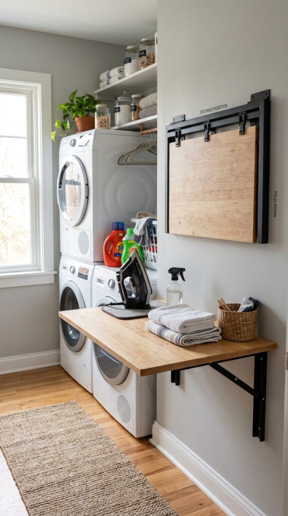 Fold-Down Wall Table