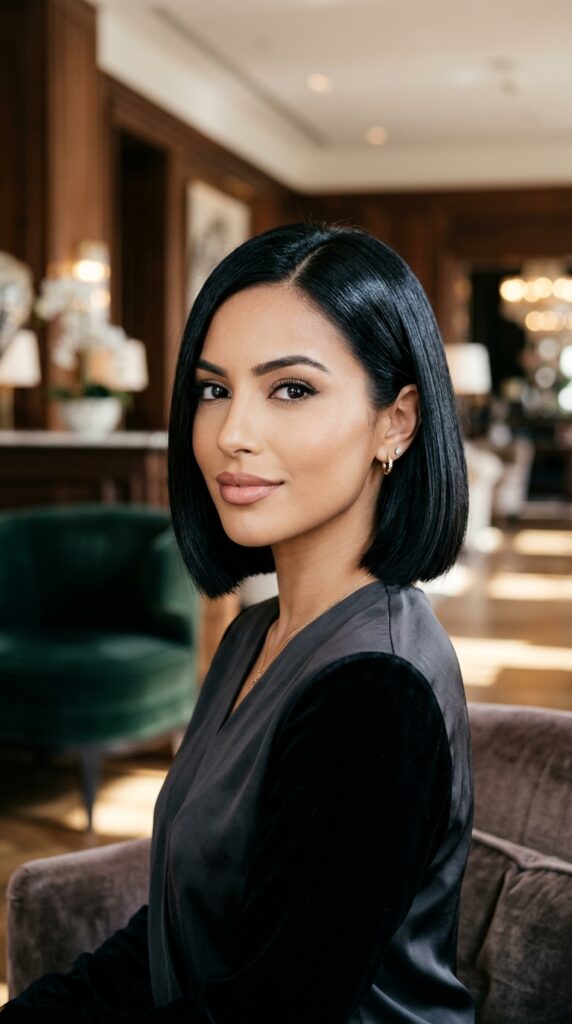 Glossy Black Bob