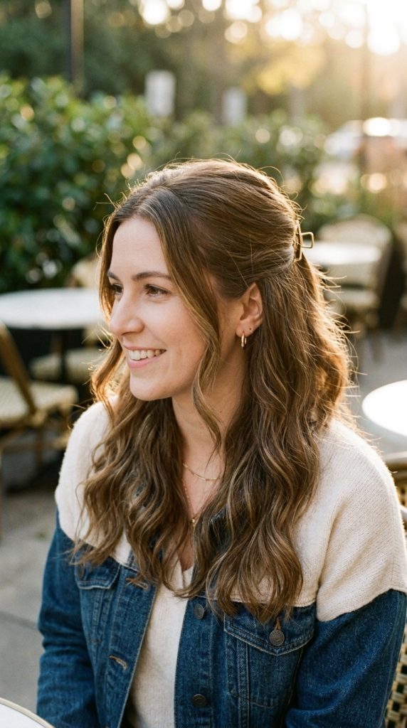 Half-Up Beach Waves