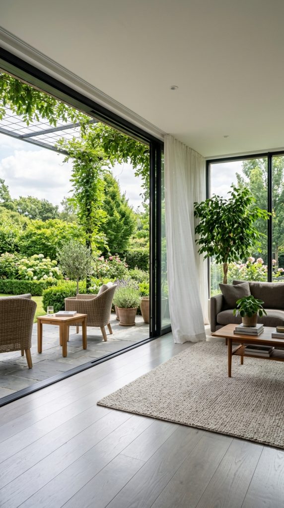 Indoor-Outdoor Conversation Pit