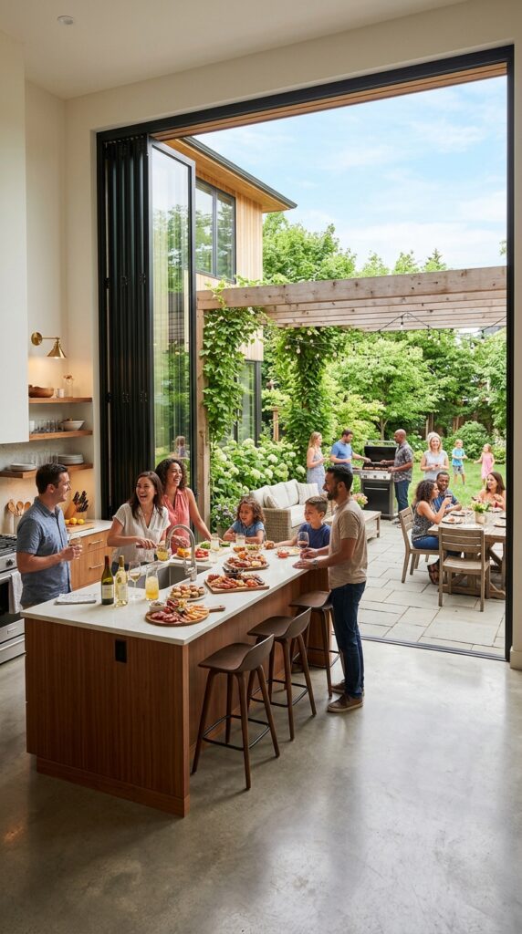 Large Bi-Fold Kitchen Window