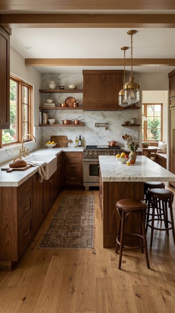 Mix Natural Stone and Wood