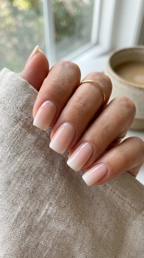 Neutral Ombre Nails