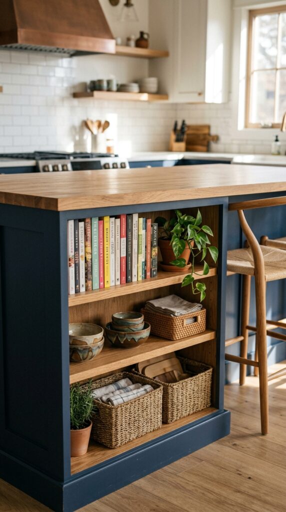 Open Wooden Shelves