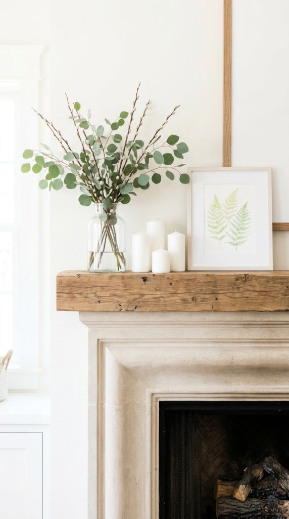 Seasonal Fireplace Mantel