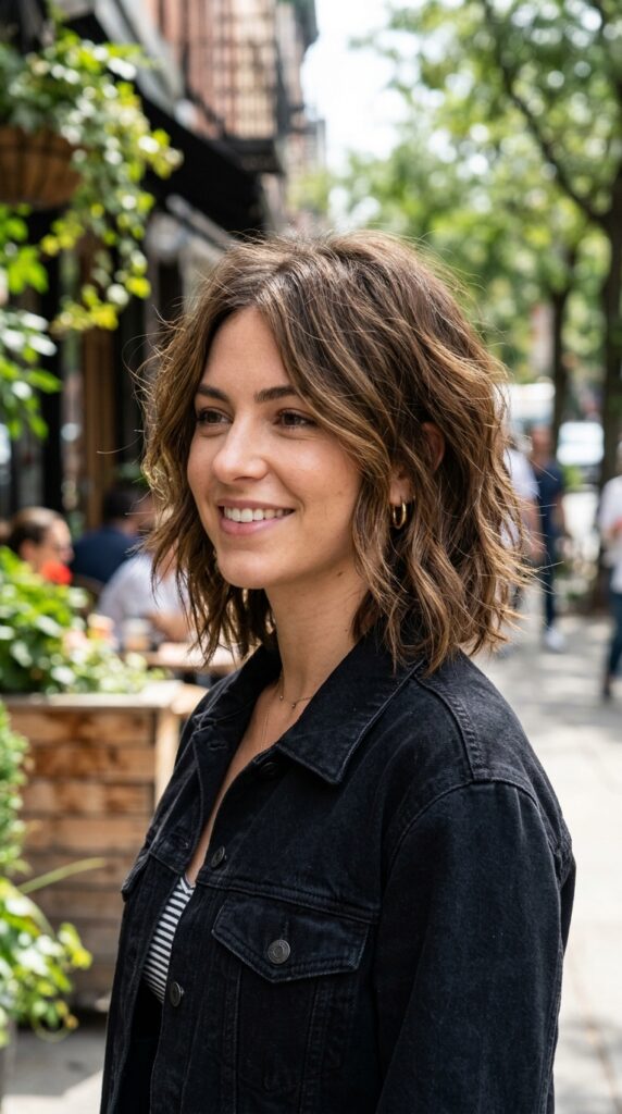 Shaggy Lip-Length Bob
