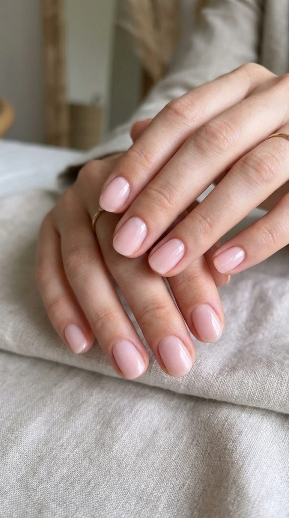 Sheer Pink Nails