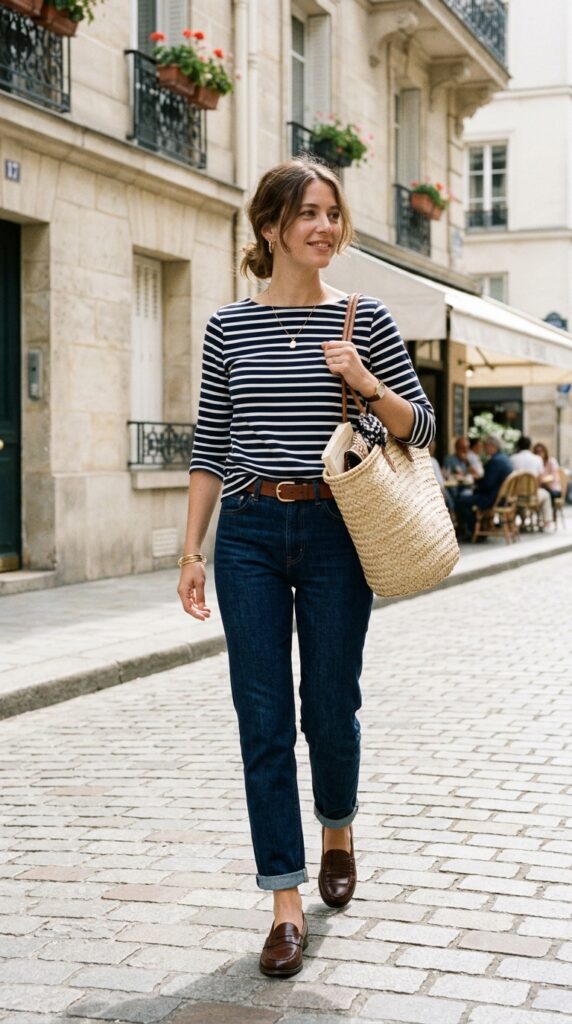Striped Breton Top
