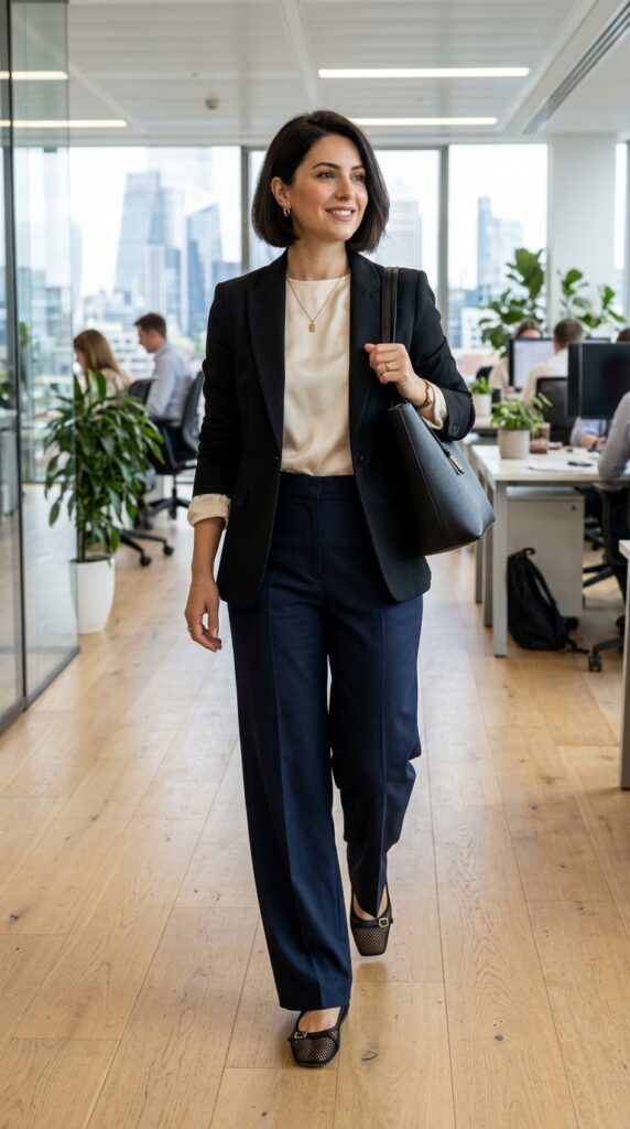 Tailored Wide-Leg Pants