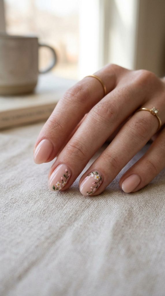 Tiny Floral Nail Art