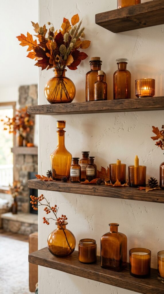 Use Amber Glass Decor