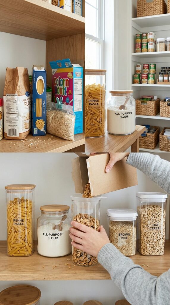 Use Clear Storage Containers