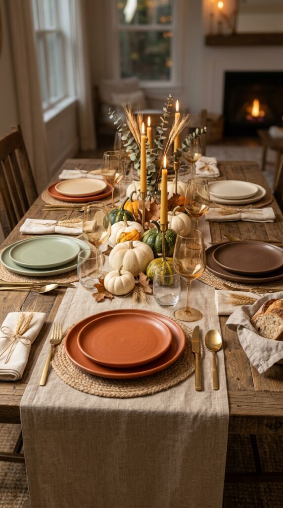 Use Earth-Tone Dinnerware