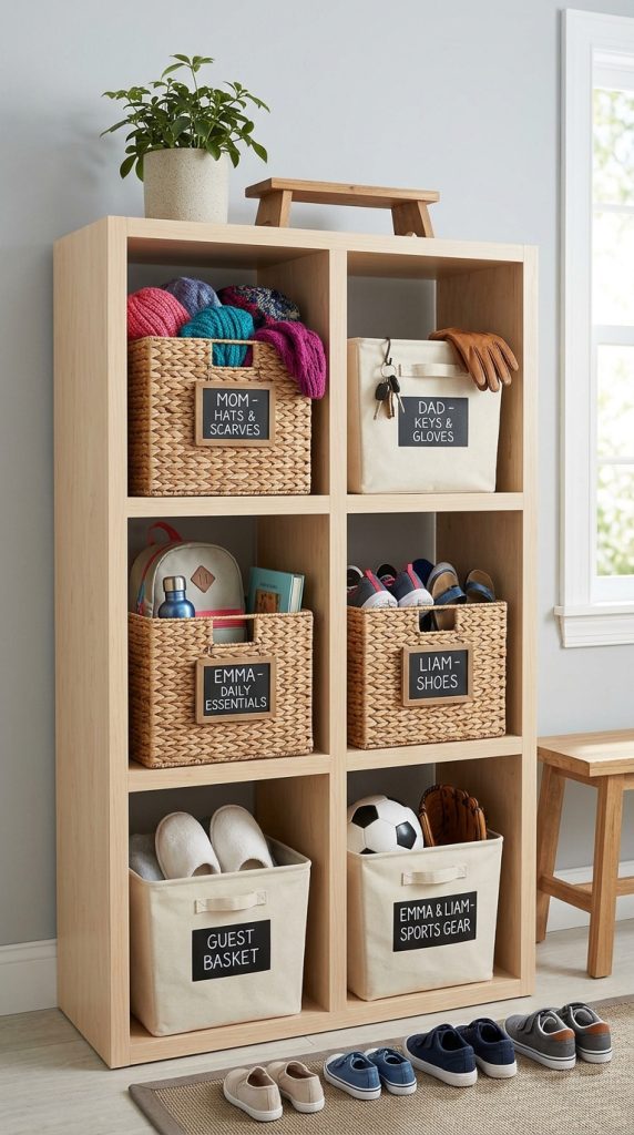Use Labelled Storage Bins