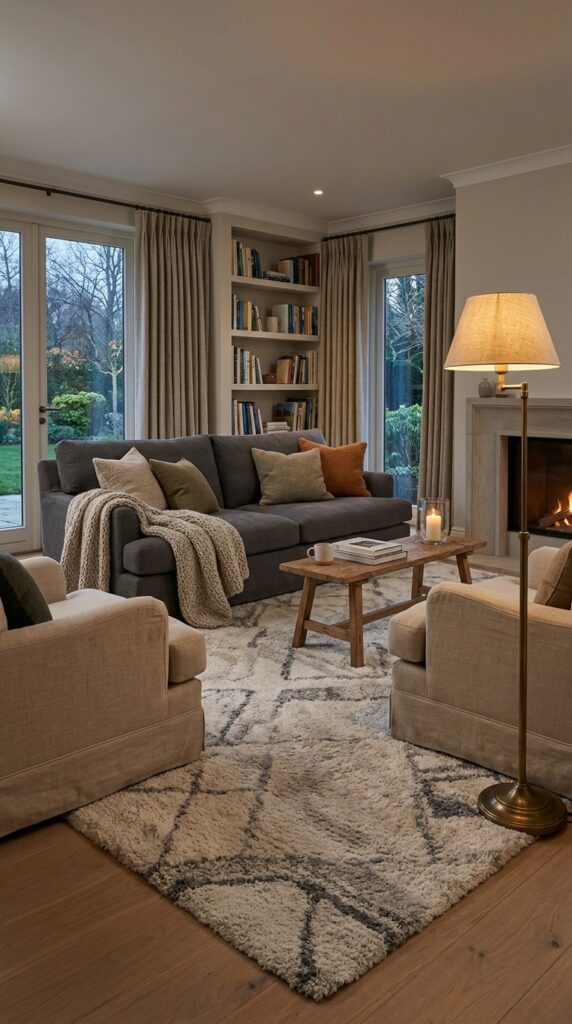 Use Large Area Rugs