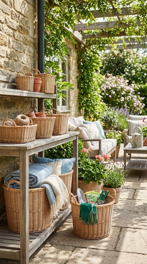 Use Woven Baskets for Storage