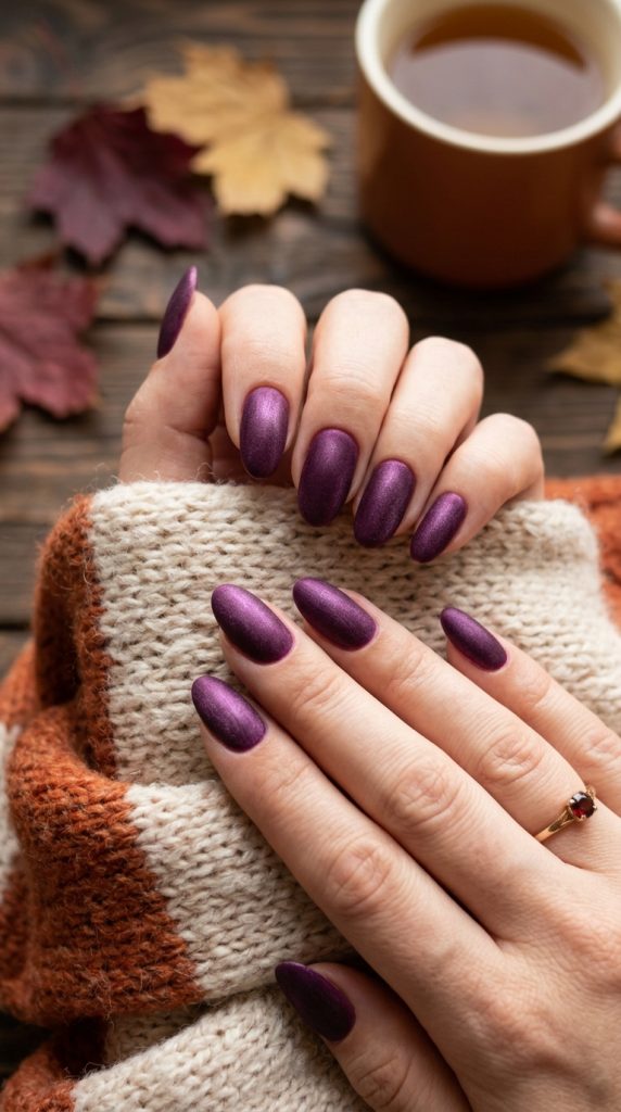 Velvet Plum Nails