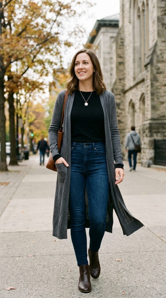 Wear a Long Cardigan