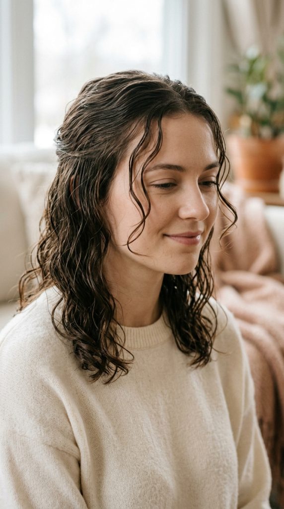Wet Waves with Face-Framing Pieces