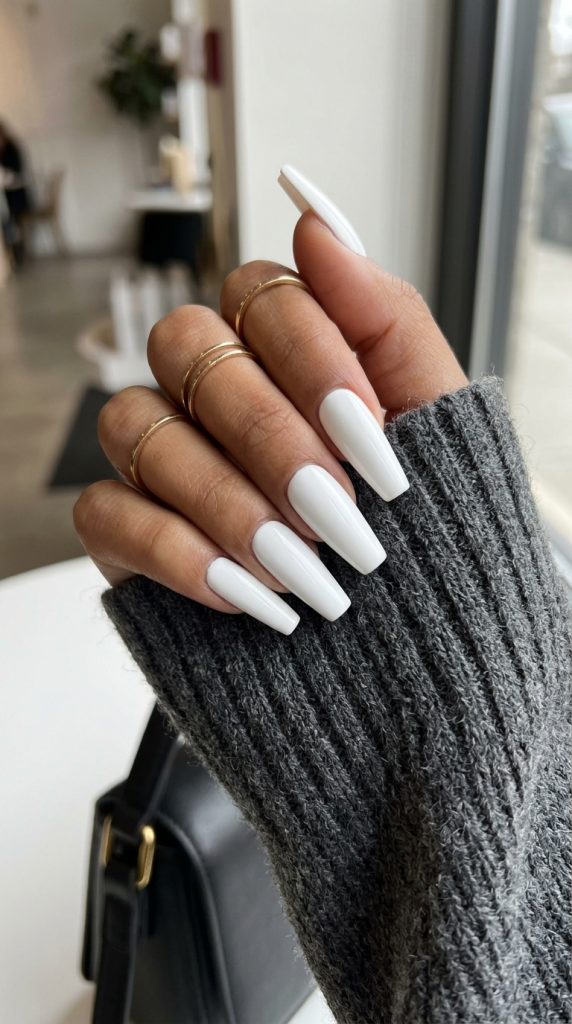 White Coffin Nails