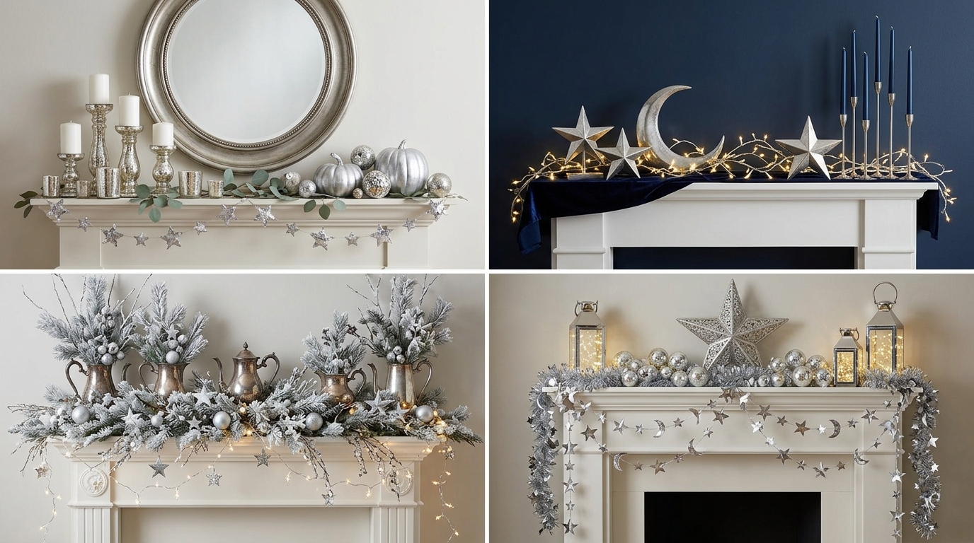 Celestial Silver Mantle Ideas